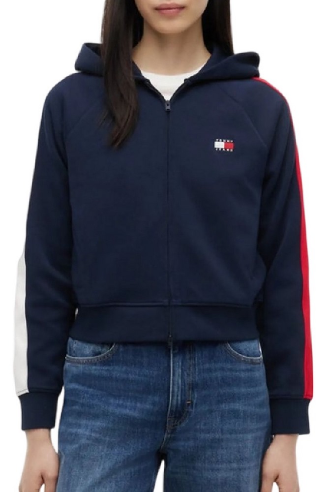 TOMMY JEANS REG BADGE TRACK HOOD EXT ΖΑΚΕΤΑ ΦΟΥΤΕΡ ΓΥΝΑΙΚΕΙΑ NAVY