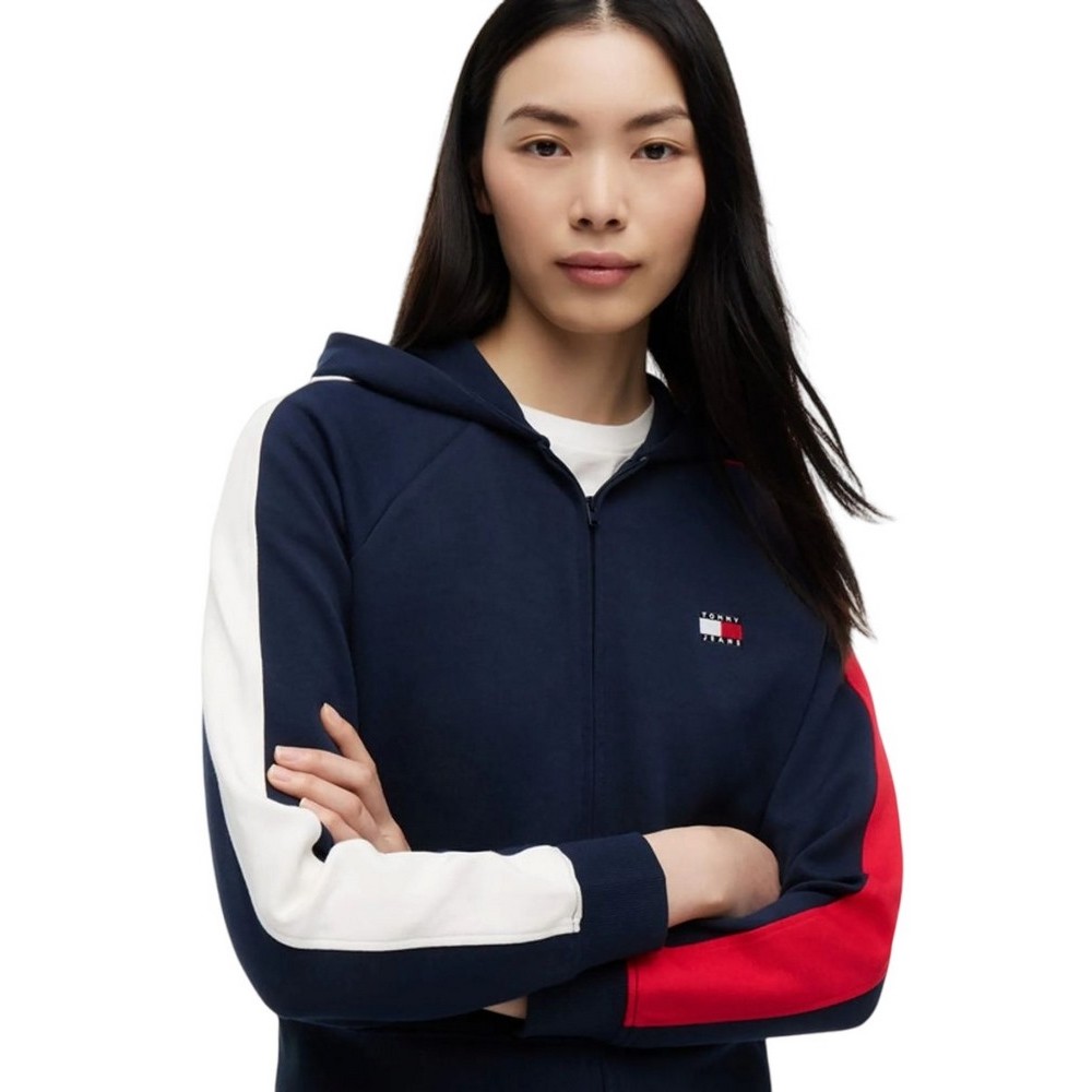 TOMMY JEANS REG BADGE TRACK HOOD EXT ΖΑΚΕΤΑ ΦΟΥΤΕΡ ΓΥΝΑΙΚΕΙΑ NAVY