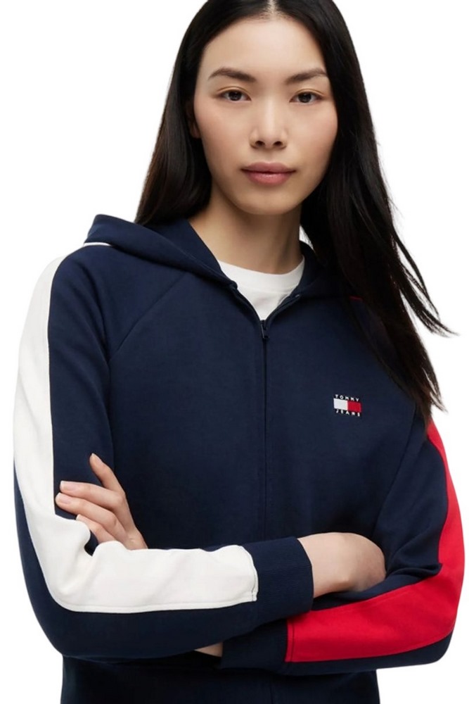 TOMMY JEANS REG BADGE TRACK HOOD EXT ΖΑΚΕΤΑ ΦΟΥΤΕΡ ΓΥΝΑΙΚΕΙΑ NAVY