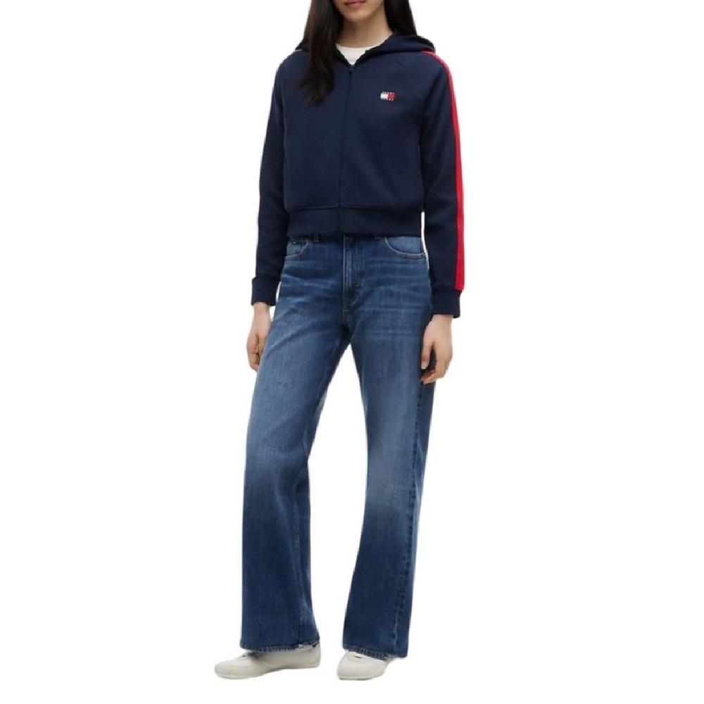 TOMMY JEANS REG BADGE TRACK HOOD EXT ΖΑΚΕΤΑ ΦΟΥΤΕΡ ΓΥΝΑΙΚΕΙΑ NAVY