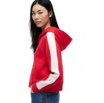 TOMMY JEANS REG BADGE TRACK HOOD EXT ΖΑΚΕΤΑ ΦΟΥΤΕΡ ΓΥΝΑΙΚΕΙΑ RED