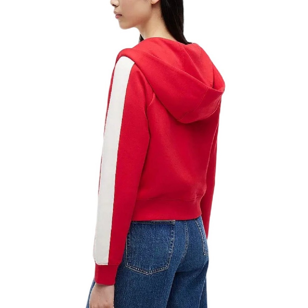 TOMMY JEANS REG BADGE TRACK HOOD EXT ΖΑΚΕΤΑ ΦΟΥΤΕΡ ΓΥΝΑΙΚΕΙΑ RED