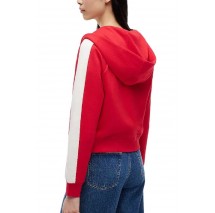 TOMMY JEANS REG BADGE TRACK HOOD EXT ΖΑΚΕΤΑ ΦΟΥΤΕΡ ΓΥΝΑΙΚΕΙΑ RED