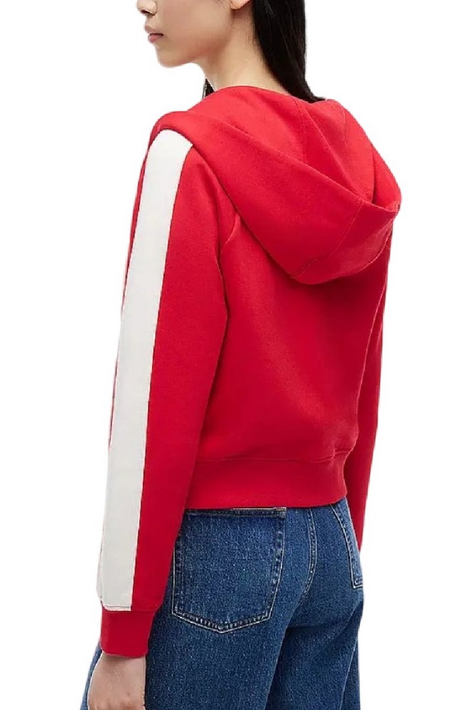 TOMMY JEANS REG BADGE TRACK HOOD EXT ΖΑΚΕΤΑ ΦΟΥΤΕΡ ΓΥΝΑΙΚΕΙΑ RED