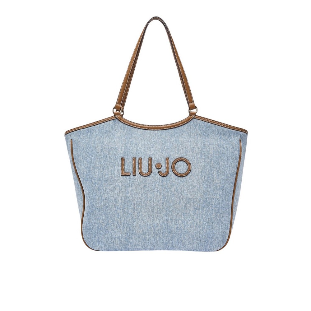 LIU JO FERIELLE TOTE BAG AA6208T377A ΤΣΑΝΤΑ ΓΥΝΑΙΚΕΙΑ DENIM LIGHT