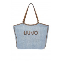 LIU JO FERIELLE TOTE BAG AA6208T377A ΤΣΑΝΤΑ ΓΥΝΑΙΚΕΙΑ DENIM LIGHT