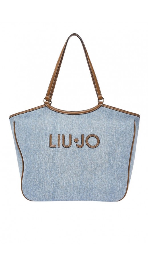 LIU JO FERIELLE TOTE BAG AA6208T377A ΤΣΑΝΤΑ ΓΥΝΑΙΚΕΙΑ DENIM LIGHT
