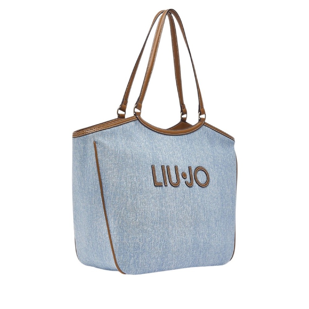 LIU JO FERIELLE TOTE BAG AA6208T377A ΤΣΑΝΤΑ ΓΥΝΑΙΚΕΙΑ DENIM LIGHT