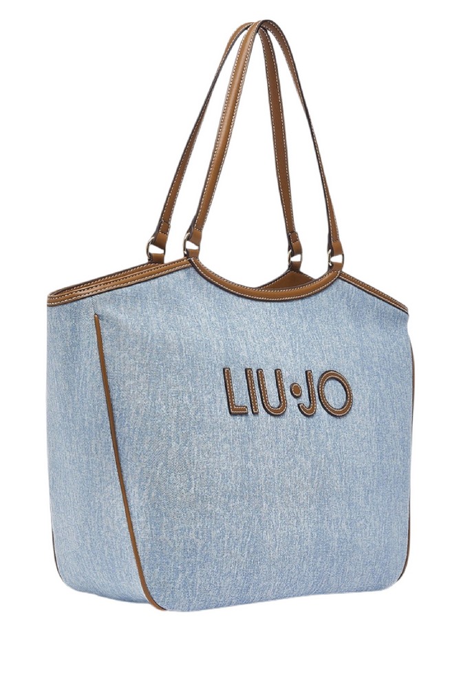 LIU JO FERIELLE TOTE BAG AA6208T377A ΤΣΑΝΤΑ ΓΥΝΑΙΚΕΙΑ DENIM LIGHT