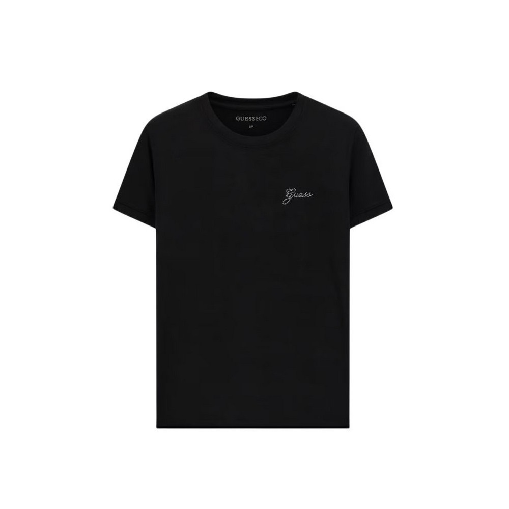 GUESS NEW CN MINI LOGO T-SHIRT ΜΠΛΟΥΖΑ ΓΥΝΑΙΚΕΙΑ BLACK