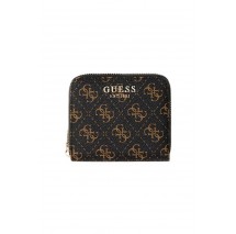 GUESS LAUREL II SLG SMALL ZIP AROUND ΠΟΡΤΟΦΟΛΙ ΓΥΝΑΙΚΕΙΟ BROWN