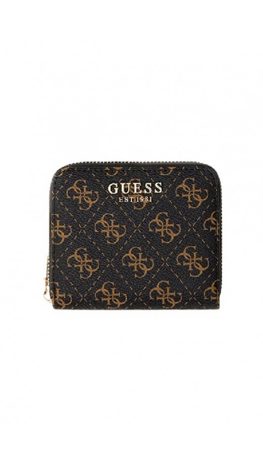 GUESS LAUREL II SLG SMALL ZIP AROUND ΠΟΡΤΟΦΟΛΙ ΓΥΝΑΙΚΕΙΟ BROWN