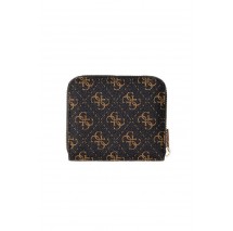GUESS LAUREL II SLG SMALL ZIP AROUND ΠΟΡΤΟΦΟΛΙ ΓΥΝΑΙΚΕΙΟ BROWN