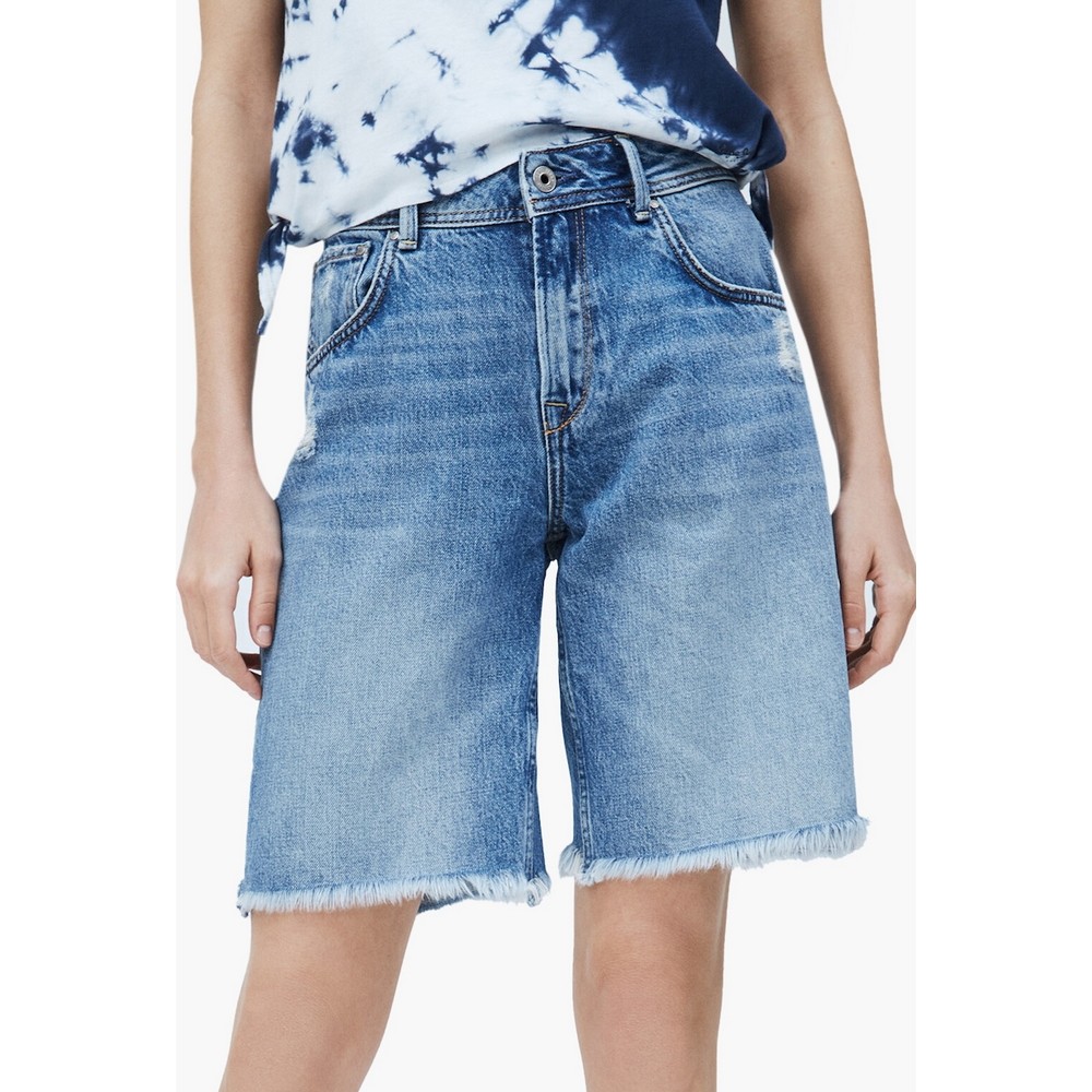ΒΕΡΜΟΥΔΑ ΓΥΝΑΙΚΕΙΑ PEPE JEANS BLUΕ DENIM ΒΕΡΜΟΥΔΑ ΓΥΝΑΙΚΕΙΑ PEPE JEANS BLUΕ DENIM