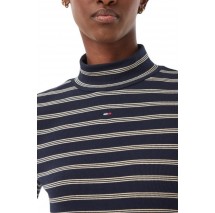 TOMMY JEANS ESSENTIAL MOCK NECK ΜΠΛΟΥΖΑ ΜΑΚΡΥΜΑΝΙΚΗ ΓΥΝΑΙΚΕΙΑ NAVY