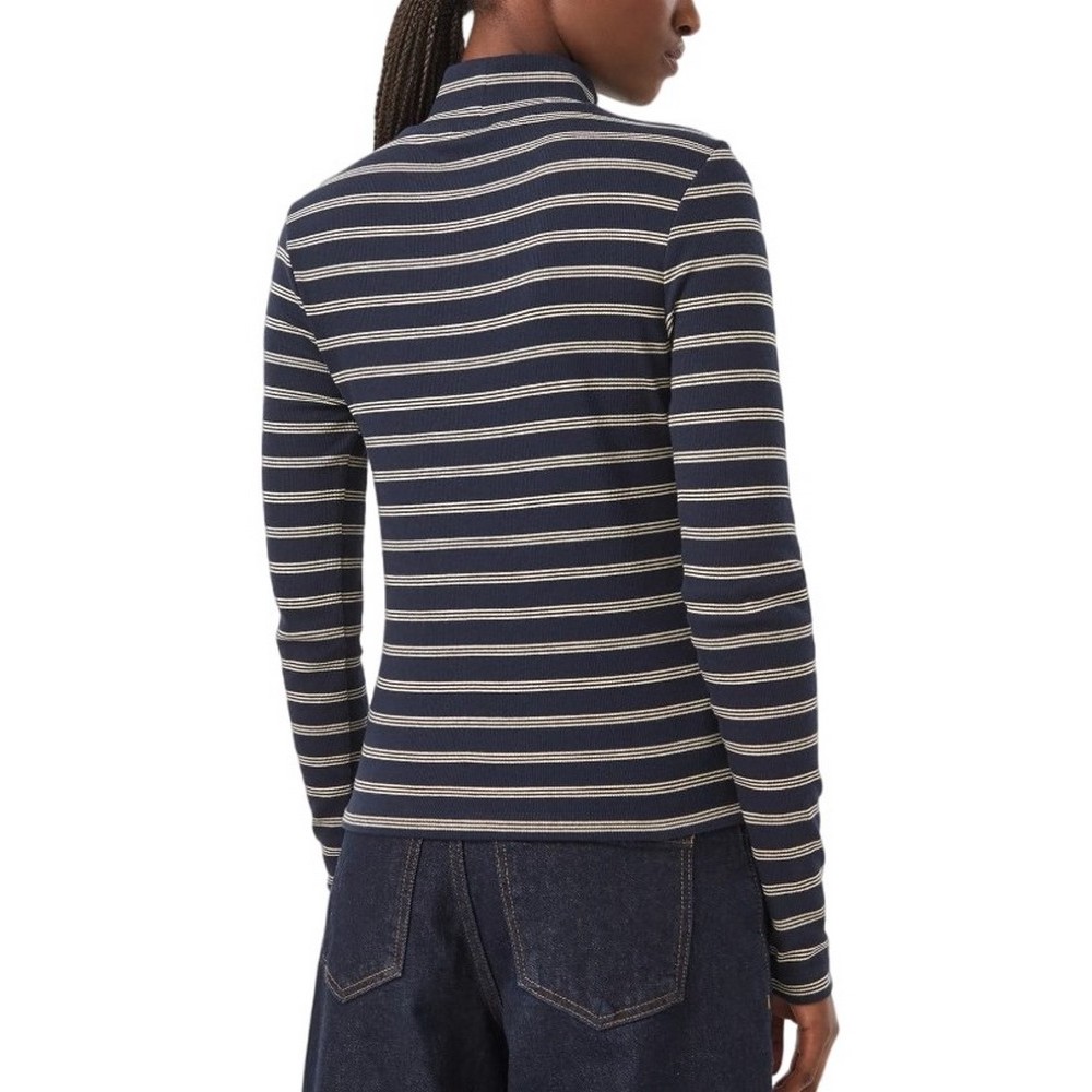 TOMMY JEANS ESSENTIAL MOCK NECK ΜΠΛΟΥΖΑ ΜΑΚΡΥΜΑΝΙΚΗ ΓΥΝΑΙΚΕΙΑ NAVY