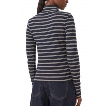 TOMMY JEANS ESSENTIAL MOCK NECK ΜΠΛΟΥΖΑ ΜΑΚΡΥΜΑΝΙΚΗ ΓΥΝΑΙΚΕΙΑ NAVY