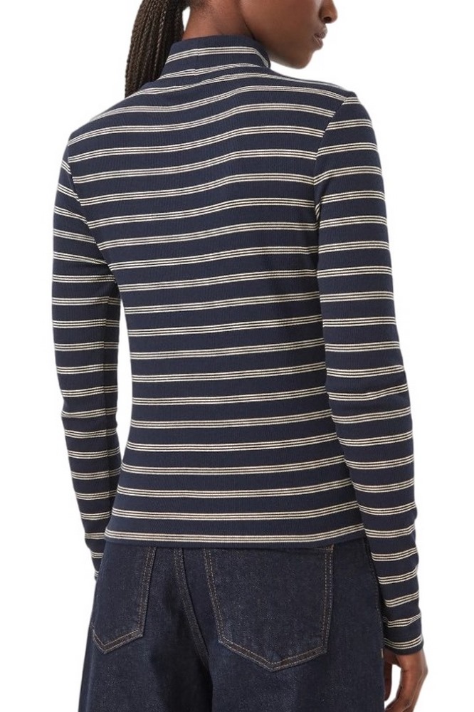 TOMMY JEANS ESSENTIAL MOCK NECK ΜΠΛΟΥΖΑ ΜΑΚΡΥΜΑΝΙΚΗ ΓΥΝΑΙΚΕΙΑ NAVY