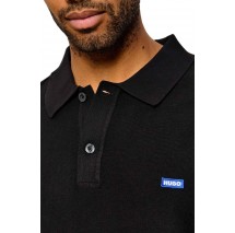 HUGO BOSS SAN PATTY SWEATER ΜΠΛΟΥΖΑ ΠΛΕΚΤΗ ΑΝΔΡΙΚΗ BLACK