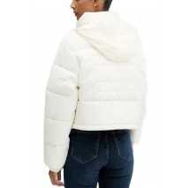 TOMMY JEANS FLAG BACK CROP ESS PUFFER ΜΠΟΥΦΑΝ ΓΥΝΑΙΚΕΙΟ OFF WHITE