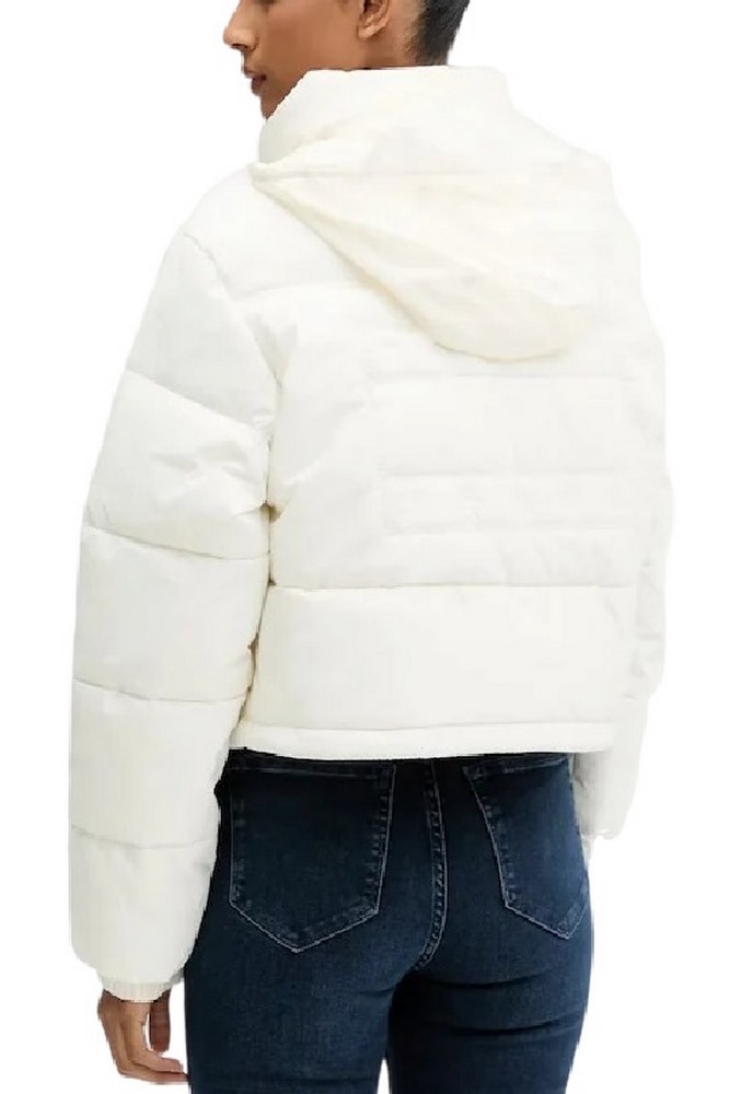 TOMMY JEANS FLAG BACK CROP ESS PUFFER ΜΠΟΥΦΑΝ ΓΥΝΑΙΚΕΙΟ OFF WHITE