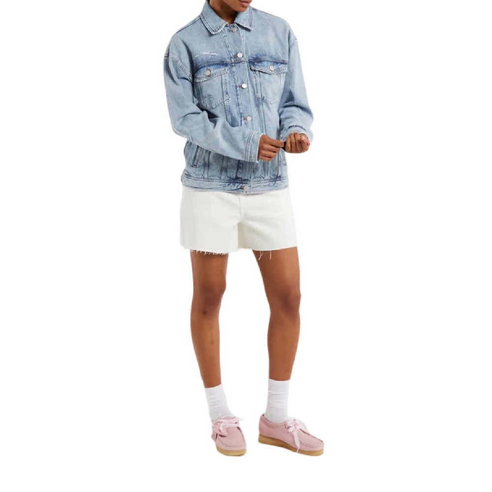 TOMMY JEANS TRUCKER JACKET BJ2017 ΤΖΙΝ ΜΠΟΥΦΑΝ ΓΥΝΑΙΚΕΙΟ DENIM LIGHT