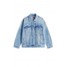 TOMMY JEANS TRUCKER JACKET BJ2017 ΤΖΙΝ ΜΠΟΥΦΑΝ ΓΥΝΑΙΚΕΙΟ DENIM LIGHT