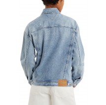 TOMMY JEANS TRUCKER JACKET BJ2017 ΤΖΙΝ ΜΠΟΥΦΑΝ ΓΥΝΑΙΚΕΙΟ DENIM LIGHT
