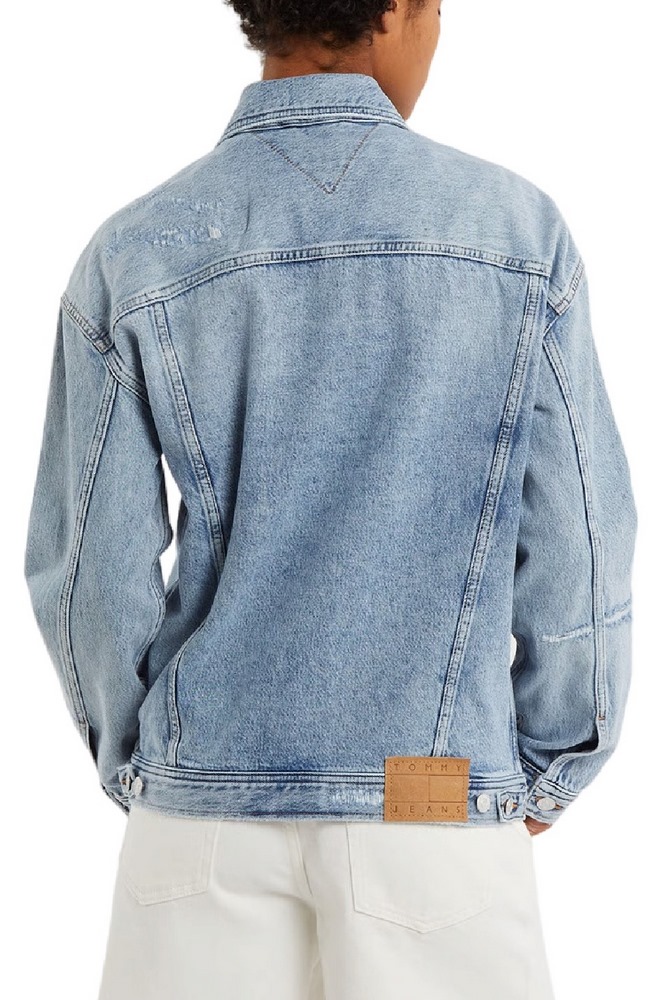 TOMMY JEANS TRUCKER JACKET BJ2017 ΤΖΙΝ ΜΠΟΥΦΑΝ ΓΥΝΑΙΚΕΙΟ DENIM LIGHT