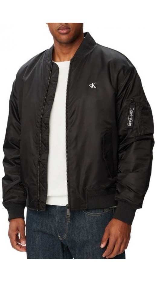 CALVIN KLEIN JEANS NYLON BOMBER JKT ΜΠΟΥΦΑΝ ΑΝΔΡΙΚΟ BLACK