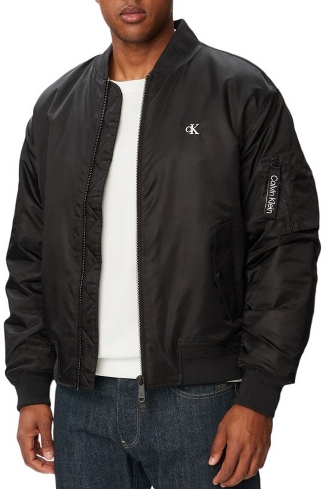 CALVIN KLEIN JEANS NYLON BOMBER JKT ΜΠΟΥΦΑΝ ΑΝΔΡΙΚΟ BLACK