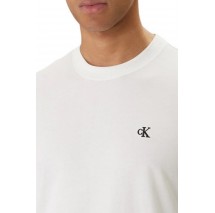 CALVIN KLEIN JEANS MONOGRAM 20S EASY T-SHIRT ΜΠΛΟΥΖΑ ΑΝΔΡΙΚΗ BRIGHT WHITE