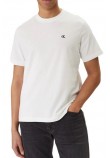 CALVIN KLEIN JEANS MONOGRAM 20S EASY T-SHIRT ΜΠΛΟΥΖΑ ΑΝΔΡΙΚΗ BRIGHT WHITE
