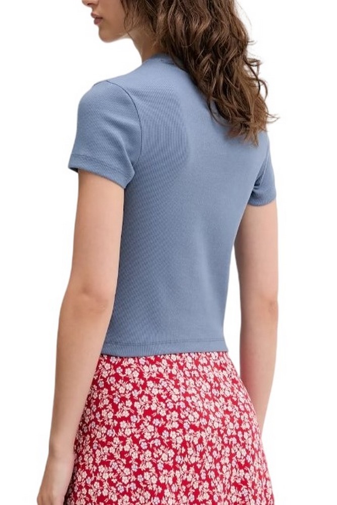 TOMMY JEANS SLIM SH SCRIPT TEE T-SHIRT ΜΠΛΟΥΖΑ ΓΥΝΑΙΚΕΙΑ BLUE