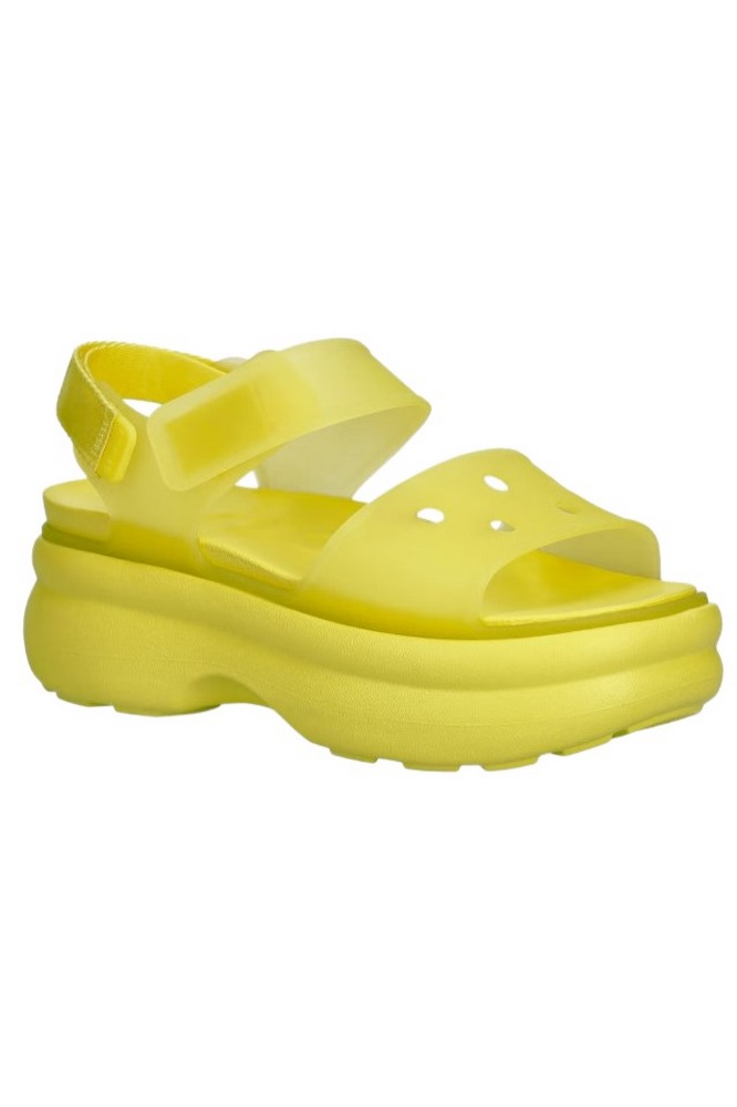 CROCS SOHO FROSTED Y STRAP 212651 ΠΕΔΙΛΟ ΓΥΝΑΙΚΕΙΟ LIME