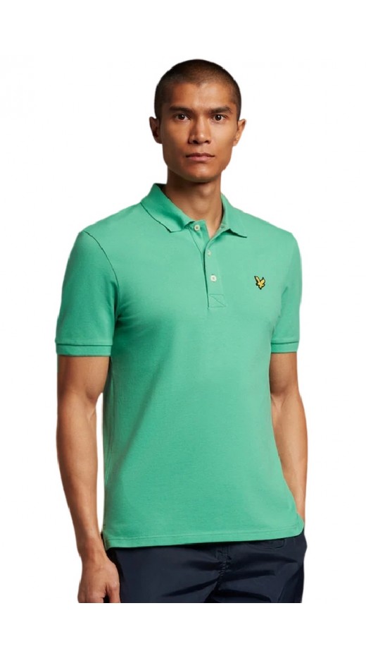 LYLE & SCOTT ESSENTIALS PLAIN POLO T-SHIRT ΜΠΛΟΥΖΑ ΑΝΔΡΙΚΗ GREEN