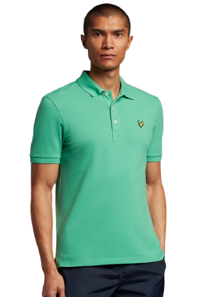 LYLE & SCOTT ESSENTIALS PLAIN POLO T-SHIRT ΜΠΛΟΥΖΑ ΑΝΔΡΙΚΗ GREEN