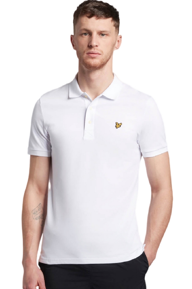 LYLE & SCOTT ESSENTIALS PLAIN POLO T-SHIRT ΜΠΛΟΥΖΑ ΑΝΔΡΙΚΗ WHITE