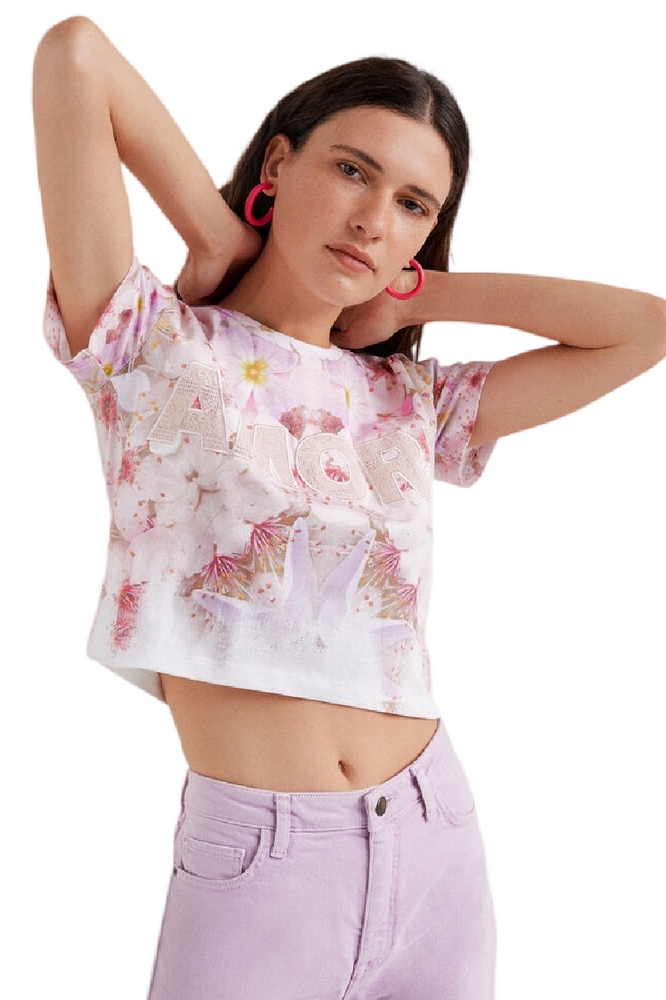 T-SHIRT  ΓΥΝΑΙΚΕΙΑ DESIGUAL PINK