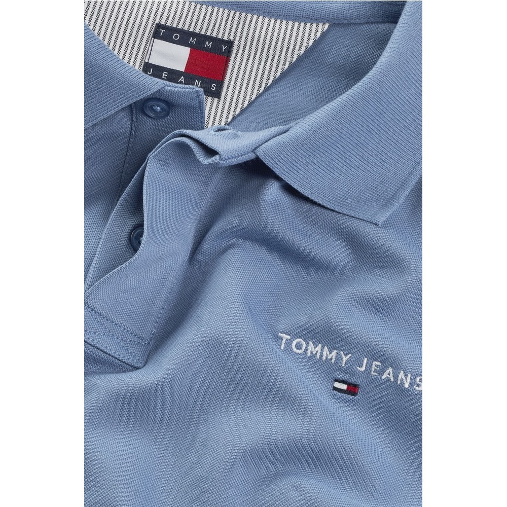 TOMMY JEANS REG LINEAR POLO EXT ΜΠΛΟΥΖΑ ΑΝΔΡΙΚΗ BLUE