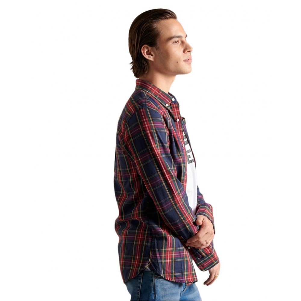 ΠΟΥΚΑΜΙΣΟ CLASSIC LONDON  ΑΝΔΡΙΚΟ SUPERDRY RED