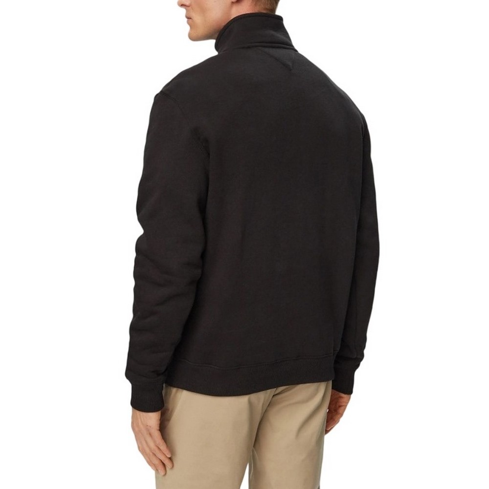 TOMMY JEANS REG FLEECE 1/4ZIP MOCK NECK ΜΠΛΟΥΖΑ ΦΟΥΤΕΡ ΑΝΔΡΙΚΗ BLACK