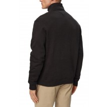 TOMMY JEANS REG FLEECE 1/4ZIP MOCK NECK ΜΠΛΟΥΖΑ ΦΟΥΤΕΡ ΑΝΔΡΙΚΗ BLACK