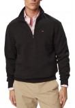 TOMMY JEANS REG FLEECE 1/4ZIP MOCK NECK ΜΠΛΟΥΖΑ ΦΟΥΤΕΡ ΑΝΔΡΙΚΗ BLACK