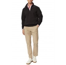 TOMMY JEANS REG FLEECE 1/4ZIP MOCK NECK ΜΠΛΟΥΖΑ ΦΟΥΤΕΡ ΑΝΔΡΙΚΗ BLACK