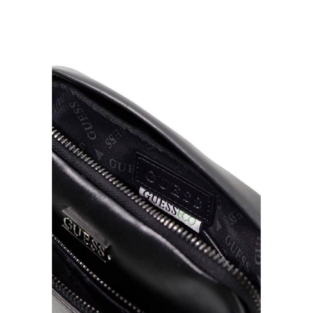 GUESS BOSTON CROSSBODY FLAT ΤΣΑΝΤΑ ΑΝΔΡΙΚΗ BLACK