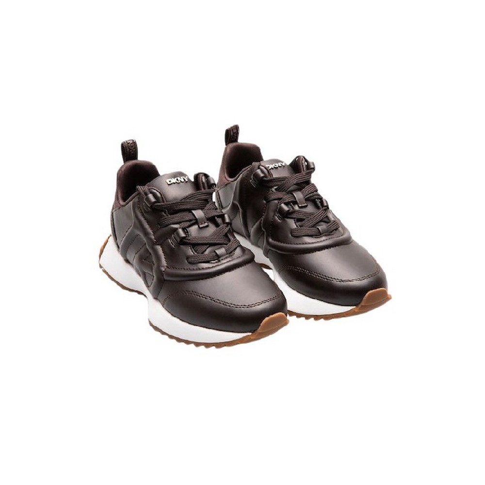 DKNY NIX LACE UP SNEAKER LOW ΠΑΠΟΥΤΣΙ ΓΥΝΑΙΚΕΙΟ BROWN