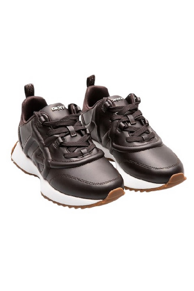 DKNY NIX LACE UP SNEAKER LOW ΠΑΠΟΥΤΣΙ ΓΥΝΑΙΚΕΙΟ BROWN