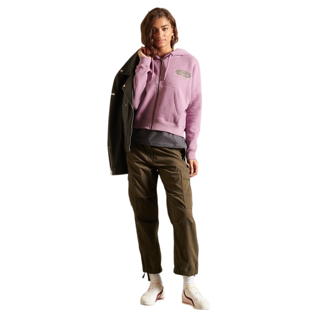 ZAKETA ΦΟΥΤΕΡ ΓΥΝΑΙΚΕΙΑ SUPERDRY LILA ZAKETA ΦΟΥΤΕΡ ΓΥΝΑΙΚΕΙΑ SUPERDRY LILA