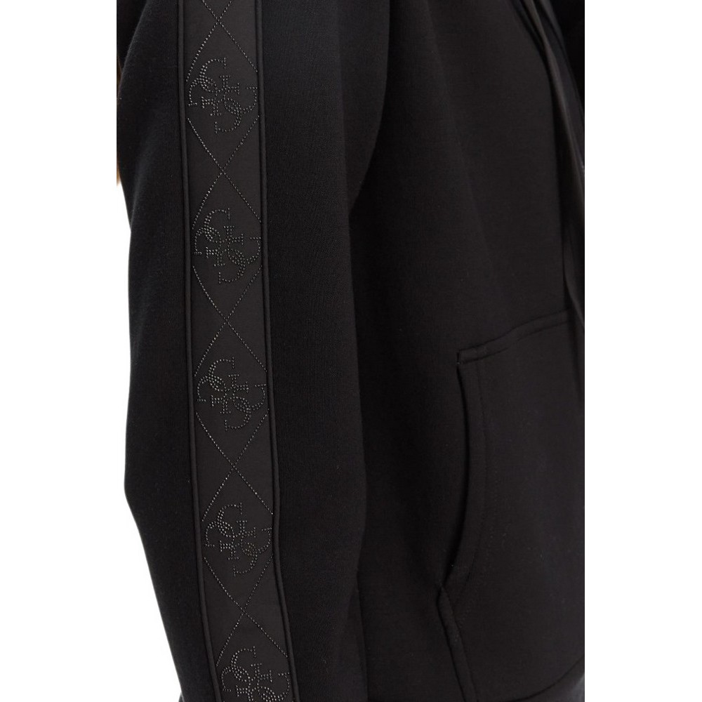GUESS NEW HOODED SCUBA SWEATSHIRT ΖΑΚΕΤΑ ΦΟΥΤΕΡ ΓΥΝΑΙΚΕΙΑ BLACK